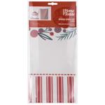 Ardesto Happy Holidays Red and White Towel Set 45*65cm 2pcs