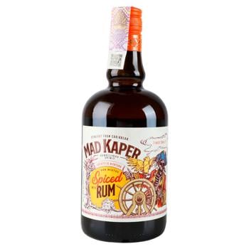 Ромовый напиток Mad Kaper Spiced 35% 0,7л - купить, цены на AlcoHub - фото 1