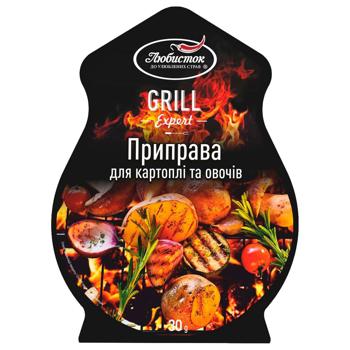 Lyubystok Grill Expert Seasoning for Potato and Vegetables 30g - buy, prices for Epicentr FOOD - photo 1