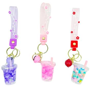 Clip On Bubble Tea Keychain