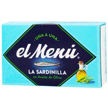 El Menu Mediterranean Sardines in Olive Oil 90g - buy, prices for WINETIME - photo 1