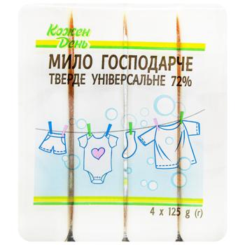 Мило господарське Кожен день універсальне 125г x 4шт - купити, ціни на Auchan - фото 2