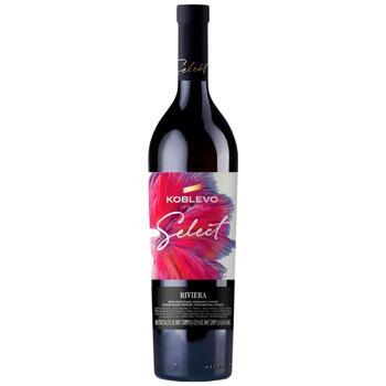 Вино Koblevo Select Riviera червоне напівсолодке 9,5-13% 0,75л