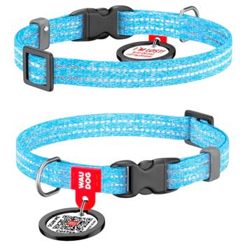 Нашийник для собак COLLAR WOUDOG Світловідбиваючий ХS - блакитний - купити, ціни на MasterZoo - фото 1