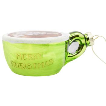 Украшение елочное Koopman Чашка для кофе 12,7х9,5х5,5см - купить, цены на - фото 2