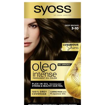 Syoss Oleo Intense 3-10 Deep Brown Ammonia Free Hair Dye 115ml - buy, prices for - photo 2