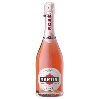 Вино игристое Martini Rose полусухое розовое 9,5% 0,75л