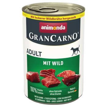 Animonda GranCarno Wet Food with Game for Dogs of All Breeds 400g