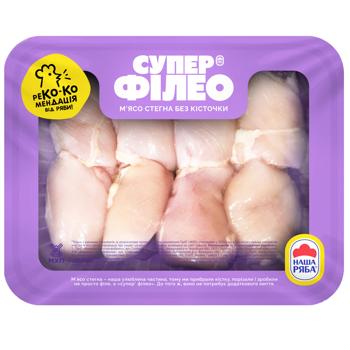 Super Filleo Chilled Chicken Broiler Thigh Fillet - buy, prices for - photo 1