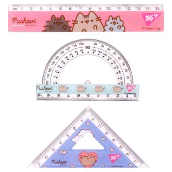 Набор линеек Yes Pusheen 3 предмета - купить, цены на MasterZoo - фото 2