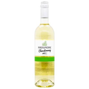 Вино Ribeaupierre Chardonnay белое сухое 12,5% 0,75л