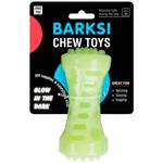 Игрушка для собак Barksi Chew Люминесцентная гантель с пищалкой 5х13см