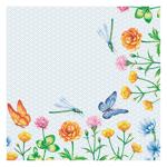 Silken Flowers with Butterfly 2-Ply Table Napkins 33*33cm 16pcs