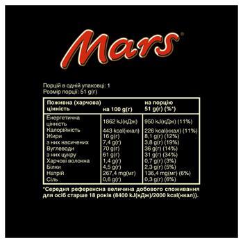 Mars Bar with Nougat and Caramel in Milk Chocolate 51g - buy, prices for MegaMarket - photo 5