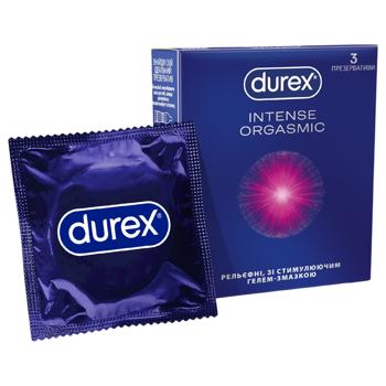 Презервативи Durex Intense Orgasmic латексні з силіконовою змазкою Зшт - купити, ціни на КОСМОС - фото 1