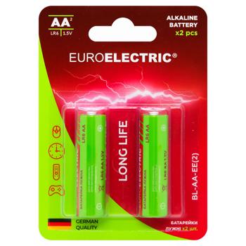 Батарейки Euroelectric лужні AA LR6 1,5V 2шт