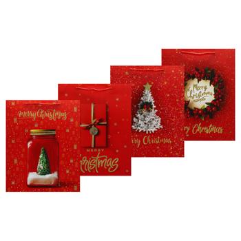 Пакет паперовий Angel Gifts Новорічний 26*32*10см - купити, ціни на За Раз - фото 1