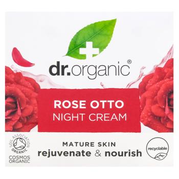 Крем для обличчя Dr.Organic Омолодження та відновлення з олією троянди отто нічний 50мл - купити, ціни на NOVUS - фото 2