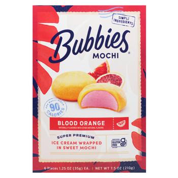 Морозиво Bubbies Mochi Червоний апельсин 6х35г - купити, ціни на - фото 3