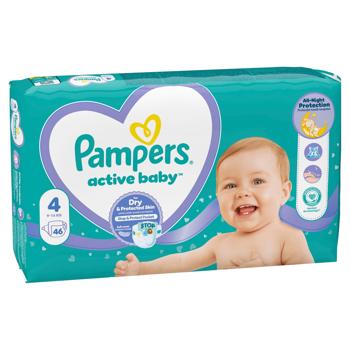 Pampers Active Baby Maxi Diapers 4 9-14kg 46pcs - buy, prices for - photo 3