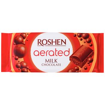 Шоколад молочный Roshen пористый 80г - купить, цены на Чудо Маркет - фото 1