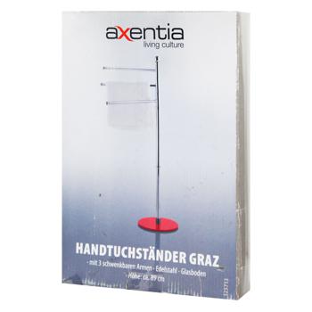 Axentia Graz Stainless Towel Stand With Glass Leg - buy, prices for ULTRAMARKET - photo 1