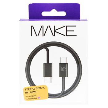 Make Cable Type-C/Type-C 65W 1m Black - buy, prices for - photo 2