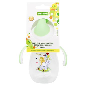 Baby Team Baby Cup with Silicone Straw and Handles 320ml - buy, prices for NOVUS - photo 1