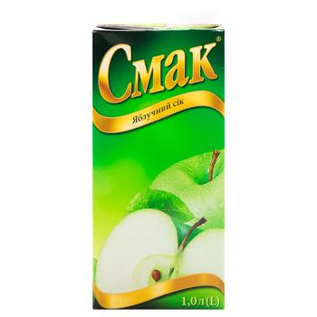 Сік Смак яблучний відновлений освітлений 1л - купити, ціни на МегаМаркет - фото 2