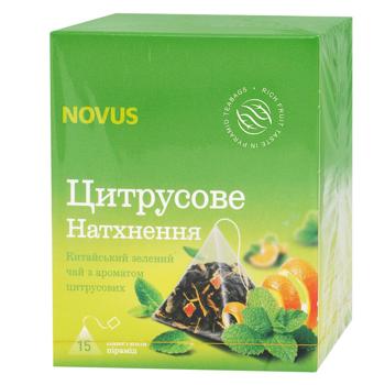 Чай зеленый Novus Цитрусовое вдохновение с ароматом цитрусовых 2г*15шт