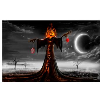 Плакат для свята Halloween ніч 75*120см - купити, ціни на ULTRAMARKET - фото 1