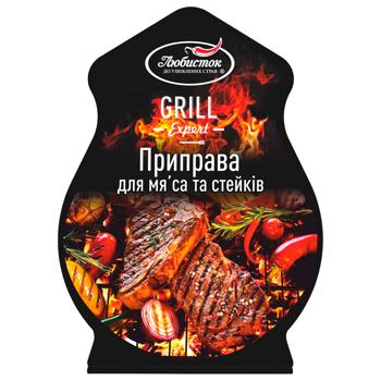 Liubystok Grill Expert Seasoning for Meat and Steaks 30g - buy, prices for Epicentr FOOD - photo 1
