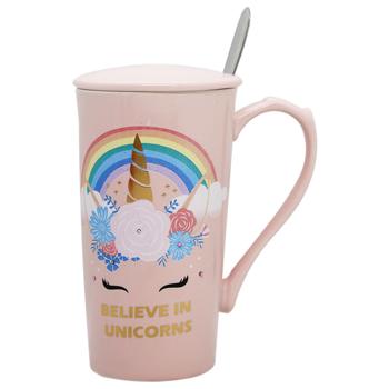 Чашка керамічна Єдиноріг 450мл - купити, ціни на МегаМаркет - фото 3