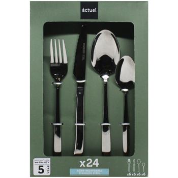 Actuel Oslo Cutlery Set 24pcs - buy, prices for Auchan - photo 1