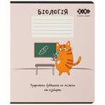 ZiBi Cute Cat Biology Checkered Subject Notebook 36 Sheets