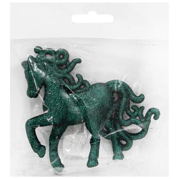 Подвеска Безант Конь глиттер 12см в ассортименте - купить, цены на - фото 4