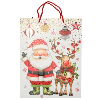 Пакет подарунковий паперовий 39*30*12см