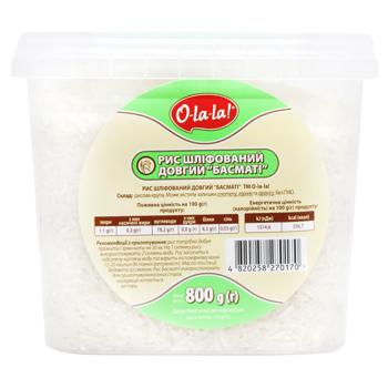 Groats basmati O-la-la! white 800g Ukraine - buy, prices for ULTRAMARKET - photo 2