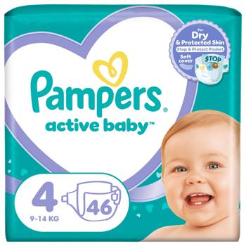 Pampers Active Baby Maxi Diapers 4 9-14kg 46pcs - buy, prices for - photo 2