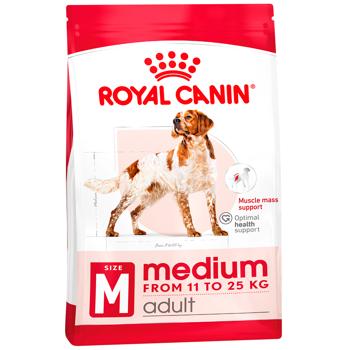 Royal Canin Medium Adult сухий корм для собак 3 кг - домашня птиця - купить, цены на MasterZoo - фото 1