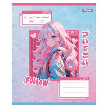 Зошит 12 аркушів лінія Follow Anime 1 Вересня, шт - купити, ціни на Ідеал - фото 4