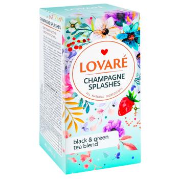 Lovare Champagne Splashes Black and Green Tea 2g*24pcs - buy, prices for Chudo Market - photo 3