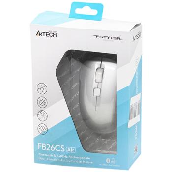 Миша A4Tech Fstyler FB26CS Air Smoky Gray бездротова - купити, ціни на - фото 1