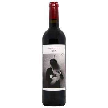 Вино Celebrities Merlot черв сухе 14,5% 0,75л - купити, ціни на За Раз - фото 1