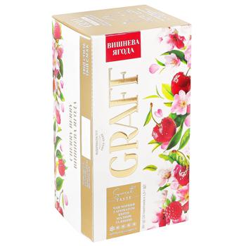 Чай черный Graff Вишневая ягода с ароматом цветов малины и вишни 1,5г*20шт - купить, цены на Auchan - фото 3
