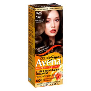 AVENA Shine Color 141 Chocolate Permanent Cream Hair Dye