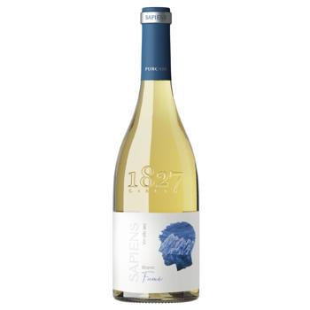 Вино Purcari Sapiens Sauvignon Blanc Fume белое сухое 12,5% 0,75л - купить, цены на NOVUS - фото 1
