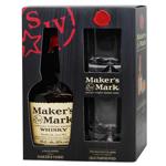 Maker's Mark Bourbon-Whiskey 45% 0.7 l +2 Glass