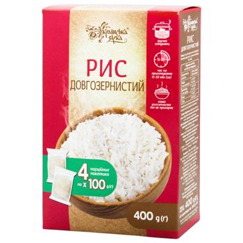 Рис Українська Зірка Довгозернистий 400г - купити, ціни на КОСМОС - фото 1