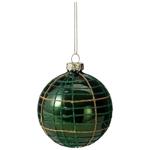 Koopman Green Christmas Tree Ball with Decoration 8cm in assortment